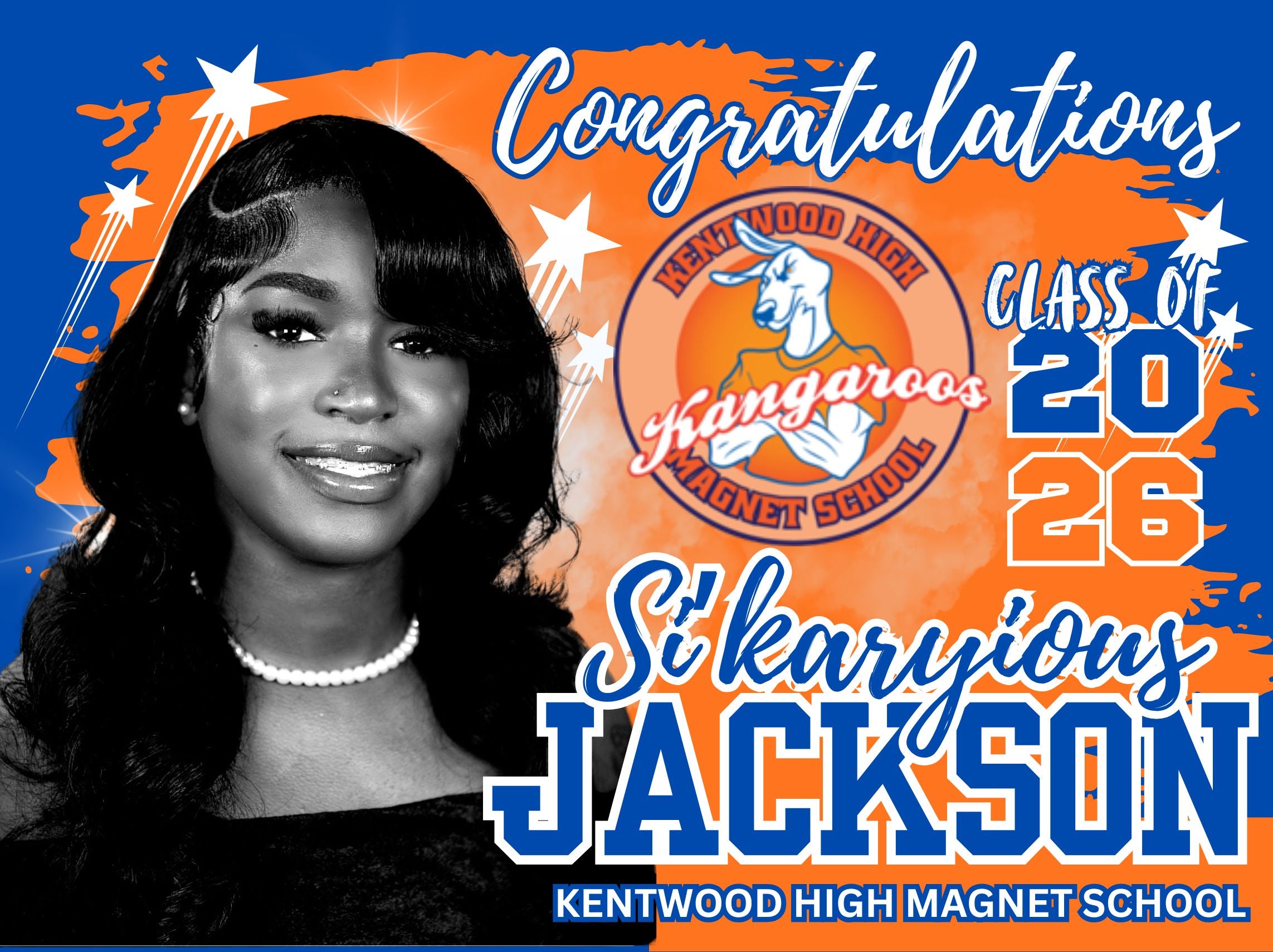 Custom Graduation Yard Sign